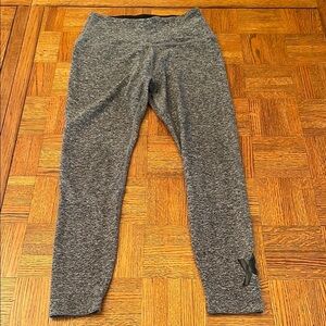 Beyond Yoga Black & Gray Leggings YOGA SIX logo